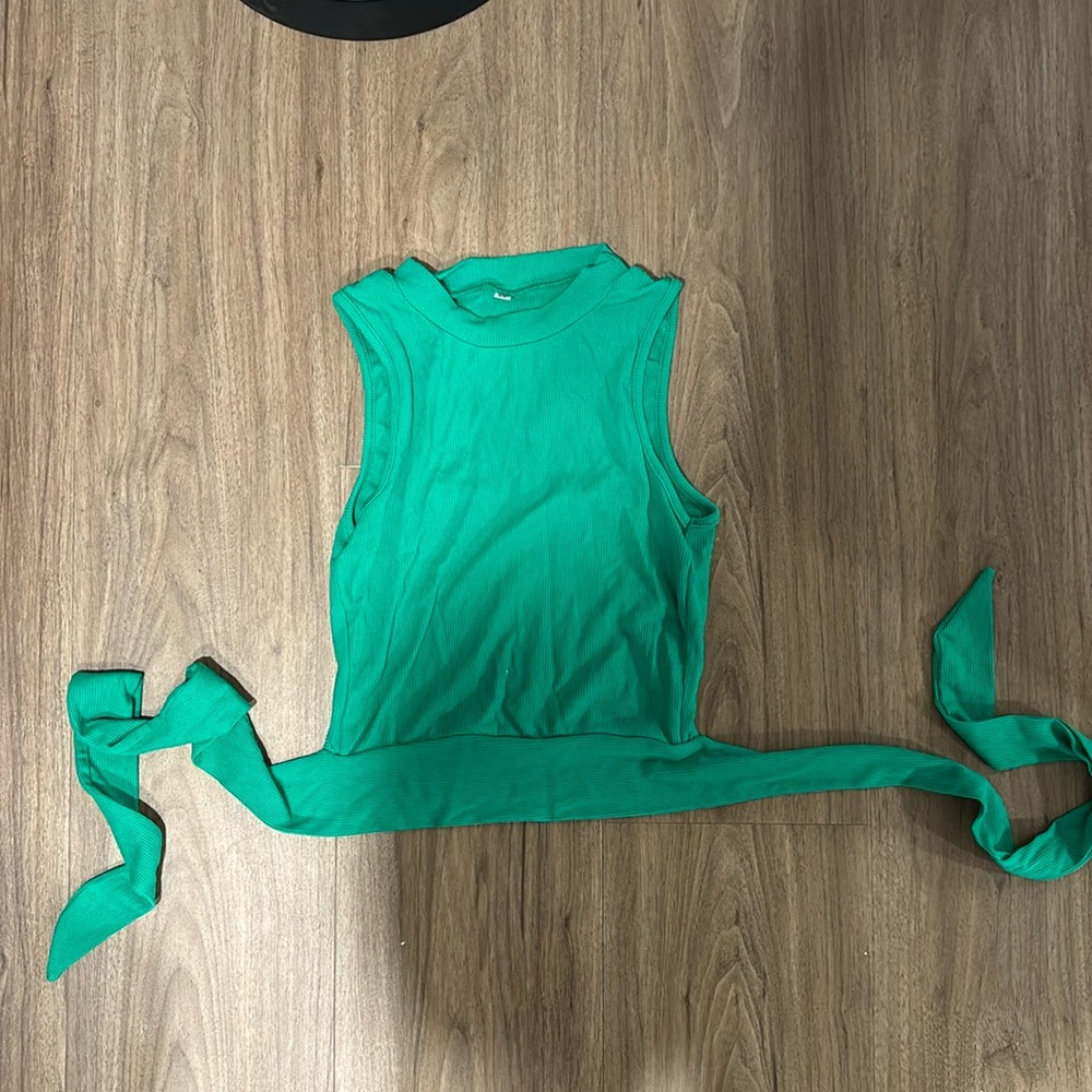 SHEIN cropped tank that ties in back